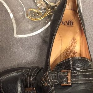 Sofft Size 8 leather upper lining sock black/Brn
